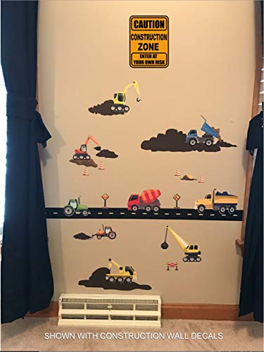 Vinilo Decorativo Create-A-Mural Señal Zona Construcción miniatura 6