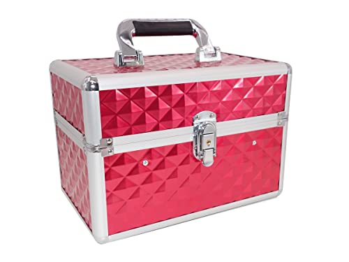Maleta Para Maquiagem Porta Joias Bijuterias e Acessórios (VERMELHA)