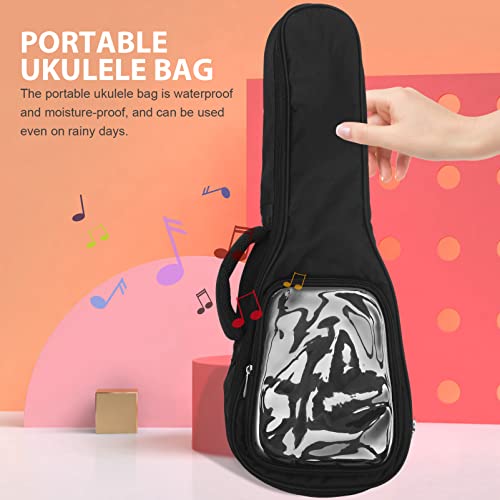 ERINGOGO Noir Ukulélé Ukulélé Rembourré Ukulélé Étui Sangles Réglables Rangement D’instruments pour Concert Soprano… - Les Beatles, Paul McCartney, John Lennon, RIngo Starr, George Harrison ERINGOGO Noir Ukulélé Ukulélé Rembourré Ukulélé Étui Sangles Réglables Rangement D'instruments pour Concert Soprano… – Image 3