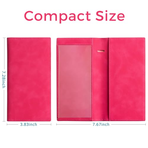 Image of CoBak Checkbook Cover for Women & Men - PU Leather Case with RFID Blocking | Classic Design Check Book Holder for Personal and Business