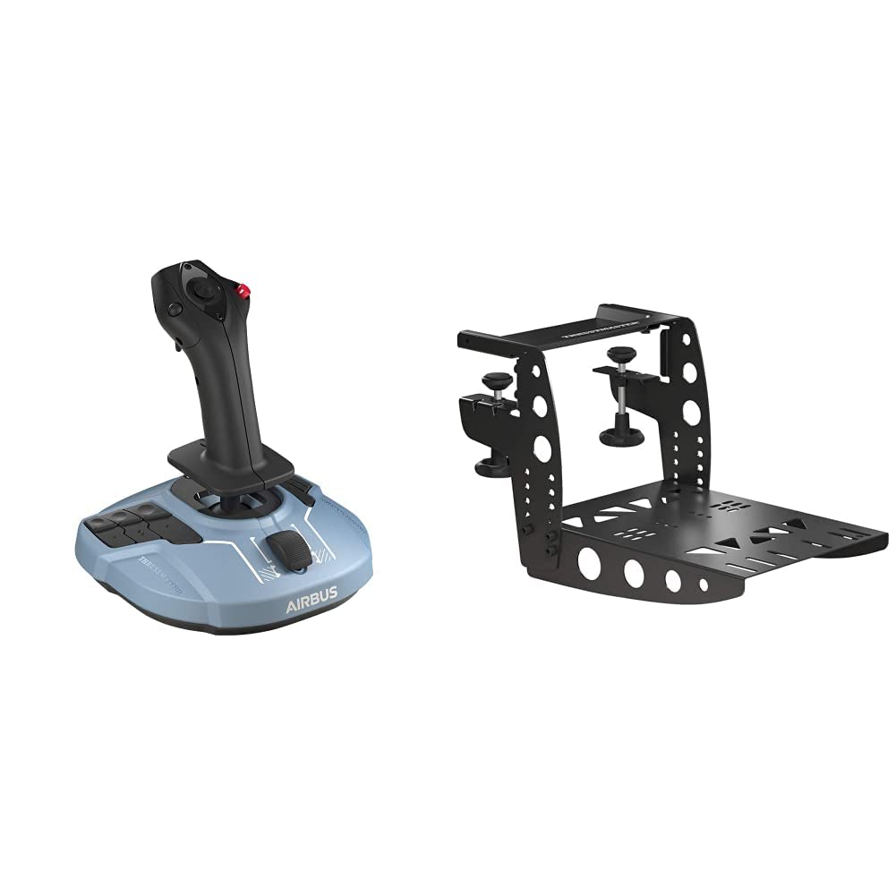 【国内正規品】Thrustmaster スラストマスター TCA Sidestick Airbus Edition +TM Flying Clamp デスク・テーブル 取り付け用 100% 金属製 PC ジョイスティック