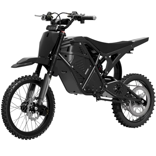 Image of Windone RM7 Pro Electric Dirt Bike, 60V 20.8Ah, 45MPH Max Speed Electric Motorcycle, 4000W Ebike, 14 inch /12 inch Off-Road Tire E-Bike, Dual Hydraulic Brakes, Full Suspension, Fit Age 13+