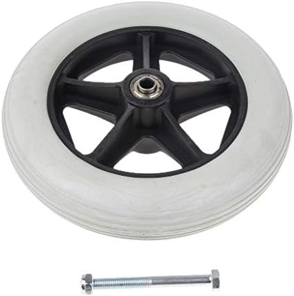 Durable 8 inch Front Castor Wheels Rollator Wheelchair Wheels Replacement Silver