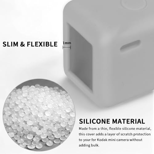 Funda de silicona para cámara Kodak CHARMERA - Gris miniatura 2