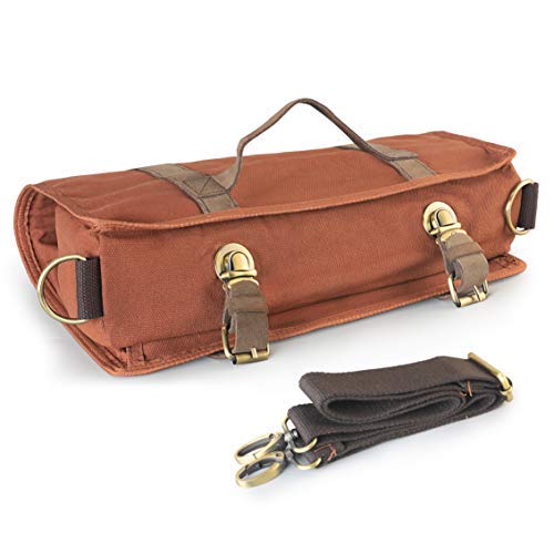 Bartender Kit Bag Travel Cocktail Shaker Set with Shoulder Strap for Easy Carry Portable Barware Set Roll Bag for Storage Travelling Camping Picnic Parties Cocktail Making