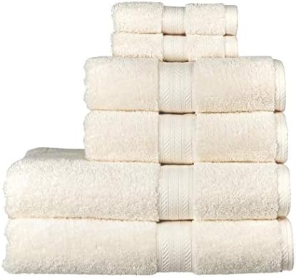 Christy Renaissance 6 Piece Towel Set | Parchment Off-White | 100...