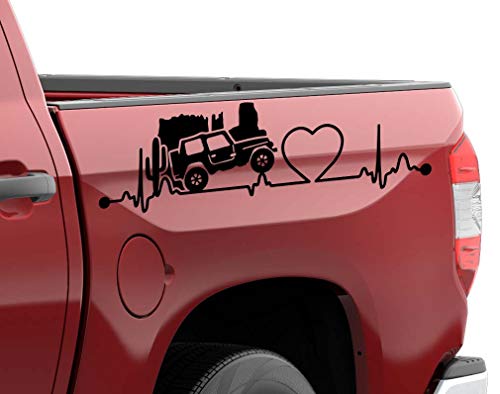 Kit x2 adesivi in vinile 4x4 offroad fuoristrada