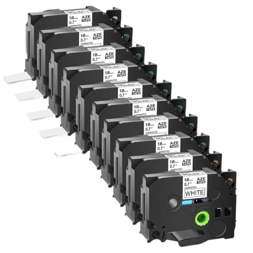 10pcs���ɍ���18mm���x���e�[�vTZ TZE 241���~�l�[�g���x���e�[�v�œ��삷��PT-1010 PT-D450���x���v�����^�[�Ɍ݊���