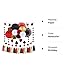 ELOPELY Casino Theme Party Decorations, Game Night Party Magic Birthday Party Decorations, Magic Banner for Las Vegas Theme Party Decor (Black, Red)