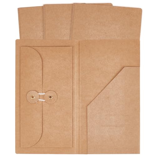 Pochettes en papier kraft PandaHall pour ranger tickets et timbres dans votre carnet de voyage