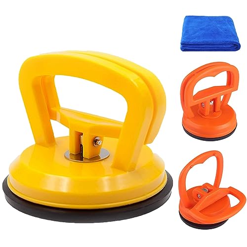 LeKuni Ventosa para Coche Abolladuras, 3 Piezas de Herramientas de Kit para Sacar Bollos de CarroceríA,para ReparacióN de Abolladuras de Coche, Vidrio, Pantalla, Azulejos Y Objetos En Movimiento