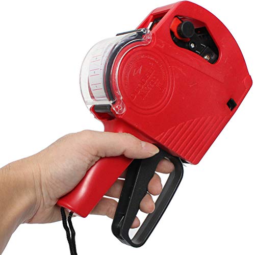 Etiquetadora Manual Mx5500 8 Dígitos Bobina Etiquetas e Tinteiro GT223 (Vermelho)