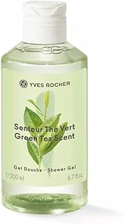 Yves Rocher Green Tea Scent Perfumed Shower Gel Nourishing Moisturizing Body - 200 ml./6.7 fl.oz.