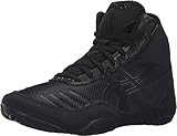 ASICS JB Elite V2.0 GS Wrestling Shoe (Little Kid), Black/Onyx, 1.5