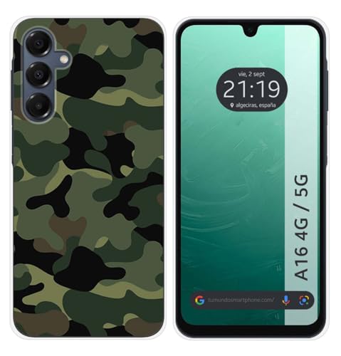 Tumundosmartphone Cover In Silicone Per Samsung Galaxy A16 4G/5G, Motivo Mimetico