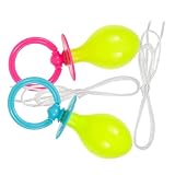 Sosoport 2 Stück Große Fake Beruhigungssauger Partydeko Lustiges Erwachsenenkostüm Babyparty Requisite Robustes Kunststoffmaterial Komfortabel und Langlebig für Fasching Halloween