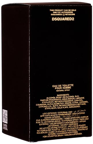 DSQUARED2 Wood D2 Pour Homme Eau De Toilette Natural Spray 100ML - Image 3