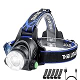 flintronic Faro LED Ricaricabile 1000LM, IP64 Impermeabile Zoomabile