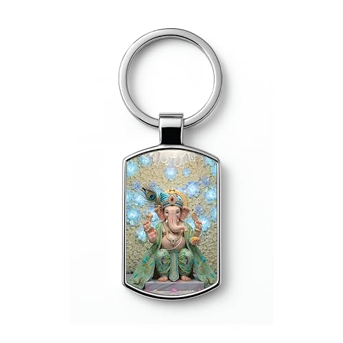 Image of Premium Printed Metal Keychain for Men & Women | High-Definition Artwork Print | Durable Key Ring for Car, Bike, Home & Office Keys | Stylish Decorative Key Holder Gift