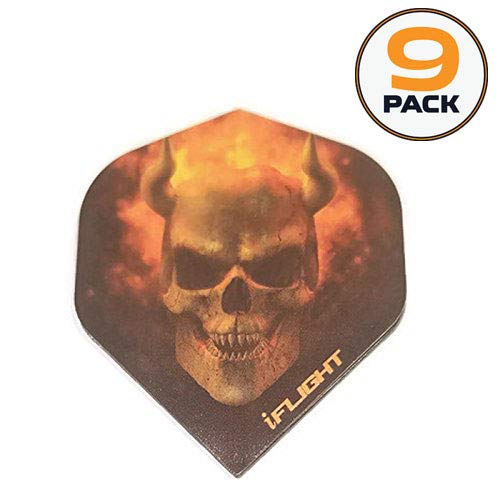 9 Pack Designa iFlights Flaming Horned Ghost Skull 100 Micron Extra Strong Standard