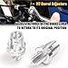 M7 Bicycle Brake Lever Adjuster Screw Mountain Brake Handle Bolt Road Bicycle Aluminium Alloy Brake Nuts for Cycling Accessories(Silver - 2pcs)