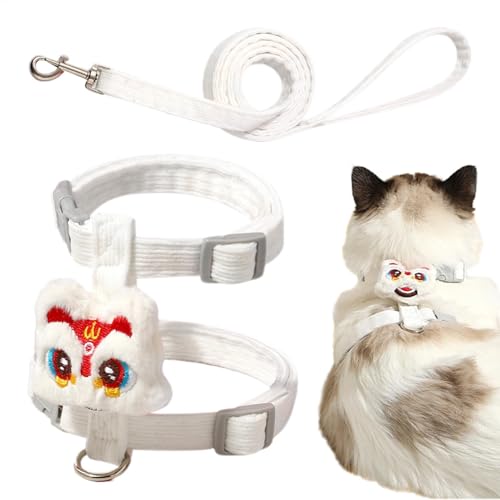 Arnés para gato – Arnés suave antiescape, pecho de gatito, dureza ajustable del pecho, suministros de uso al aire libre para mascotas, para caminar, trotar y entrenar