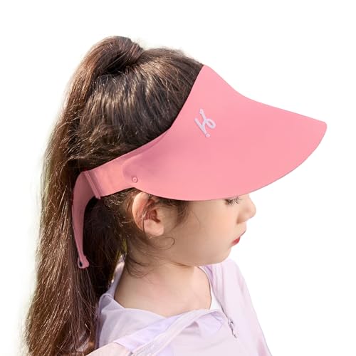 Sun Visor Hat for Toddler UPF53+ Packable Lightweight Kids Sport Cap Sun Protection Hats for Girls Boys