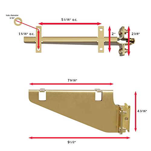 Dc Cargo Mall 2 E Track Fixed Shelf Brackets | Diy Zinc-Plated Accessories For Shelves In Enclosed Trailer, Truck, Warehouse, Garage #TOP4