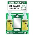 Portable Eyewash Station Kit OSHA-Approved - Yeipower Emergency Eye Wash Flush Bottles Wall Mounted 16oz No Solution
