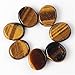 Produktbild JHYFT 7 Teile Palm Stein Opal Natürlicher Kristall Reiki Heilung Tiger Eye Rosa Quarz Schwarz Obsidian Chakra (Color : Tiger Eye)