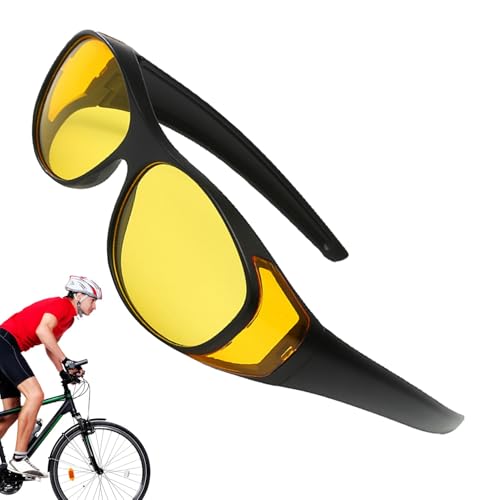 Genérico Gases de conducción nocturna - Gafas de visión nocturna anti -Glare | Gafas protectores penetrantes infrarrojas | Gafas de sol polarizadas para pescar Filtro de conducción deslumbrante