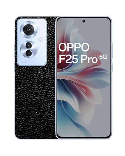 Image of Compatible with Oppo F25 Pro 5G Skin Sticker /Vinyl wrap /Protective Film Mobile Skin Black Leather by Candeal Mizhan (only Back)