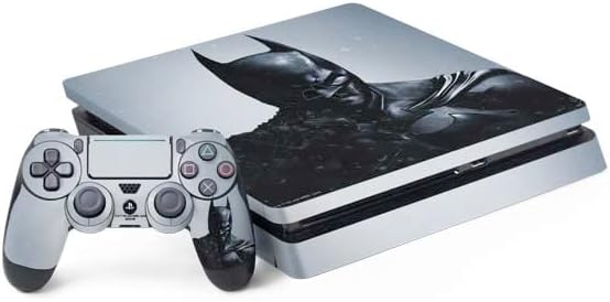 Skinit Decal Gaming Skin Compatible with PS4 Slim Bundle - Officially Licensed DC Comics Arkham Origins Batman Design