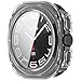 TENOC Watch Case Compatible with Samsung Galaxy Watch Ultra 47mm, Clear Protective Cover Built-in Tempered Glass Screen Protector for Women Men