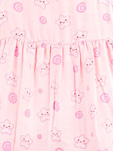 Image of Kidbea Bamboo Cotton Baby Girl Dress, Sleeveless Casual Wear Girls Frock