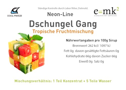 Dschungel Gang Slush-Sirup Eis Neon-Line | Tropenfrucht-Mix | Konzentrat 5 L im Profi-Kanister | Premium-Qualität direkt vom Hersteller – Bild 6