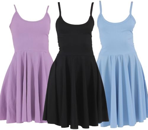 Kit 3 Vestidos Ribana Godê Rodado Catarina