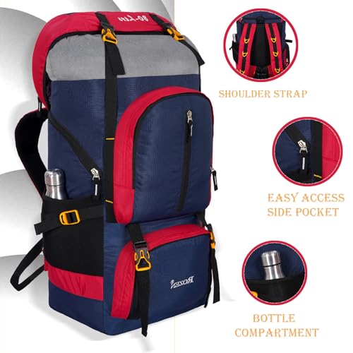 Image of 80L Travel Backpack for Outdoor Sport Camp Hiking Trekking Bag Camping Rucksack