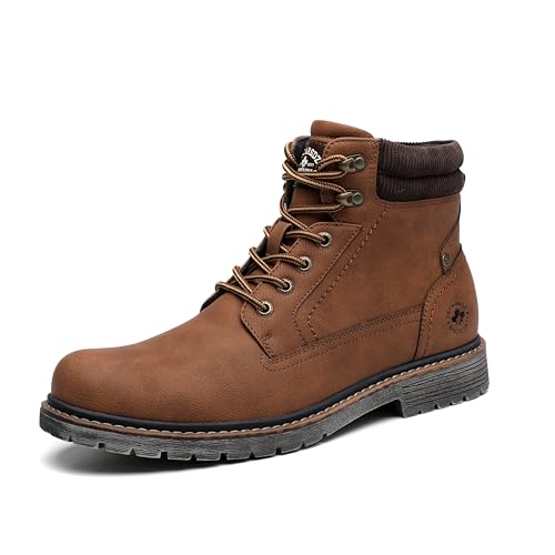 Image of DECARSDZ Men's Fashion Lace-up Casual Chukka Boots for Men Zipper Boot