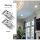 12 Stück Federclip für Panellampe, Downlight, Federklemme, Halterung für Einbauleuchte, Federclips für Spots, Halteclips