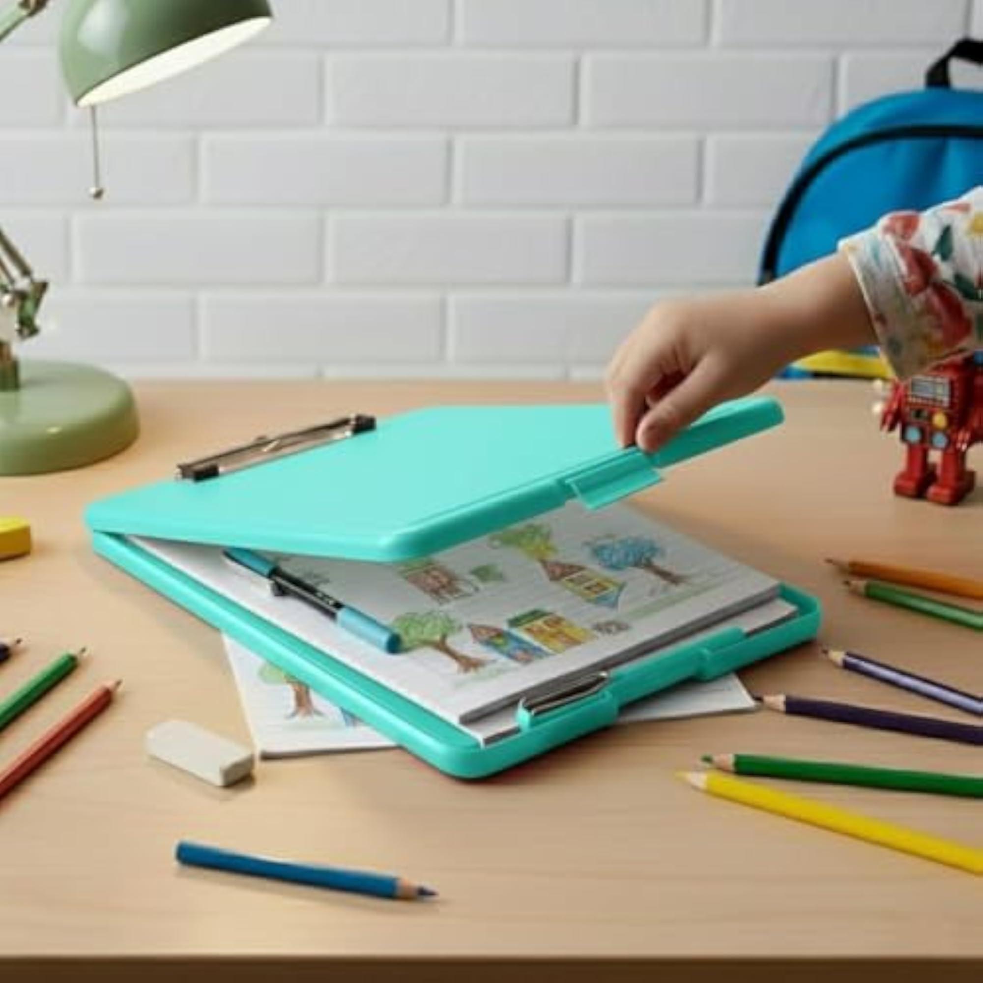 Random Assorted Colour A4 Clipboard Storage Box