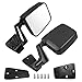 JDMSPEED Pair Driver & Passenger Side View Mirrors with Black Cover Compatible with 1987-2002 Jeep Wrangler Manual Folding No Heated Replace# CH1320102 CH1321102