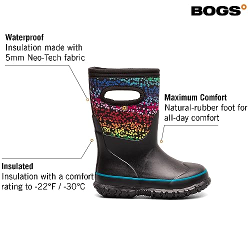 Image of BOGS Grasp Kids Waterproof Rain Boots, Insulated Winter Snow Boots