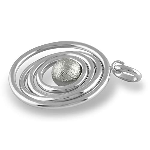 Starborn Muonionalusta Meteorite Orbit Sterling Silver Pendant3