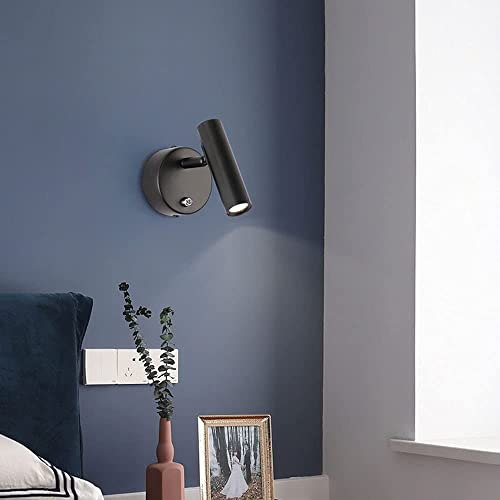 Apliques de pared giratorios con cable e interruptor para iluminación interior 2