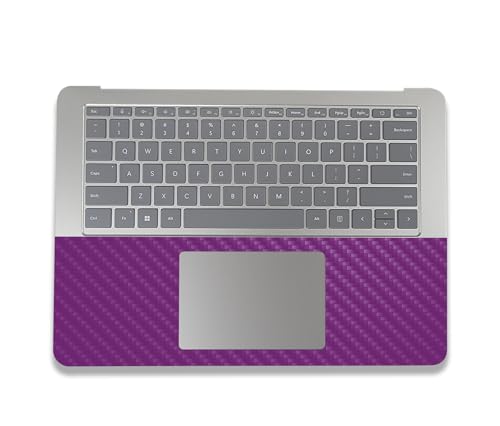 Image of MightySkins Carbon Fiber Skin Compatible With Microsoft Surface Laptop Studio 2 (2023) Full Wrap Kit - Solid Purple | Protective, Durable Textured Carbon Fiber Finish | Easy To Apply | Made in the USA