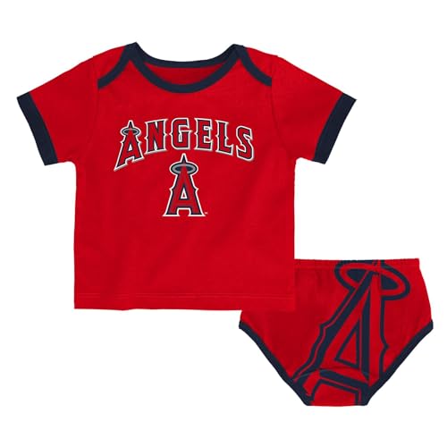 Image of Outerstuff MLB Newborn & Infants 0-24 Months Shortstop Relay 2 Piece T-Shirt & Diaper Set