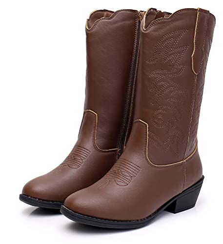 Blikcon Unisex Kids Girls Cowboy Boots Classic Western Boots thumb #6