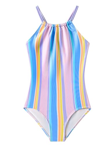 Image of Angel season Girls Swimsuits Kids Bathing Suit One Piece Swimwear with UPF 50+ Cute