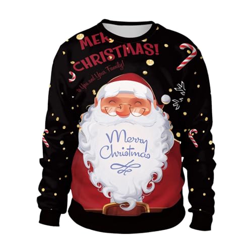 Sweat sport renne de Noël col rond pour adulte contre le froid hivernal